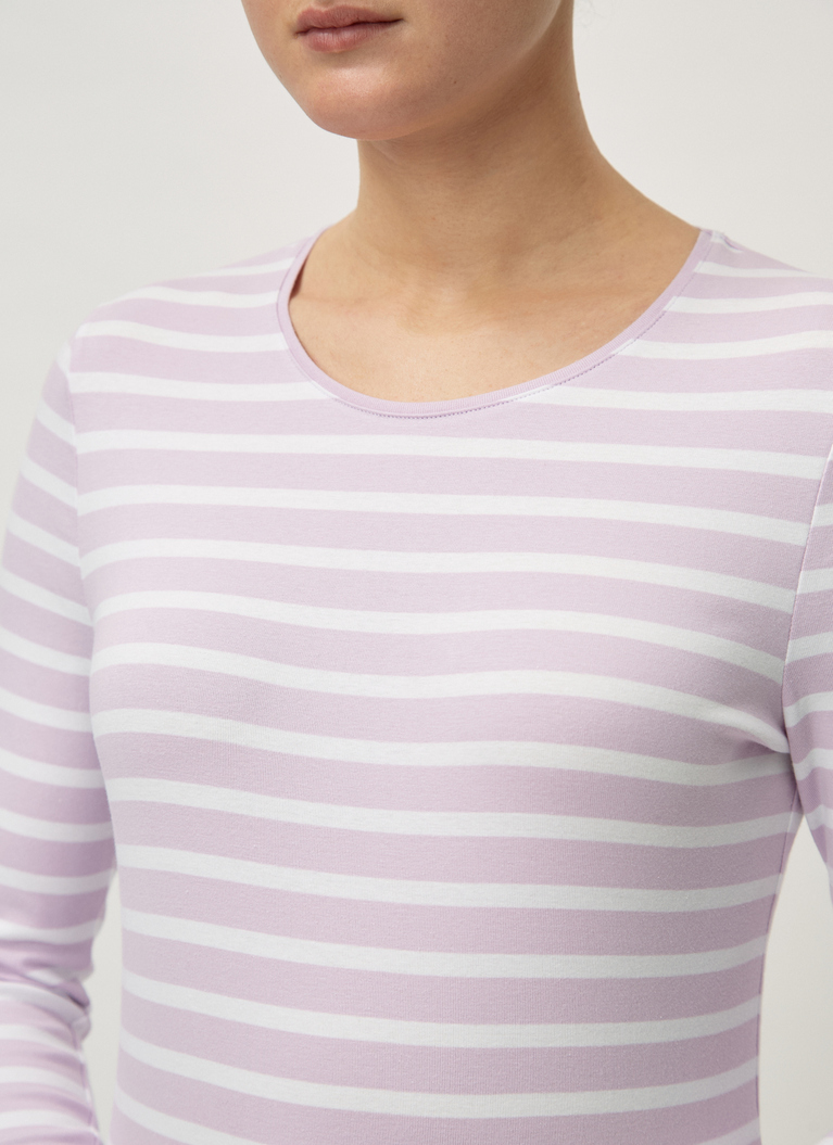 Shirt Rundhals 3/4 Arm, Soft Lavender Detailansicht 2