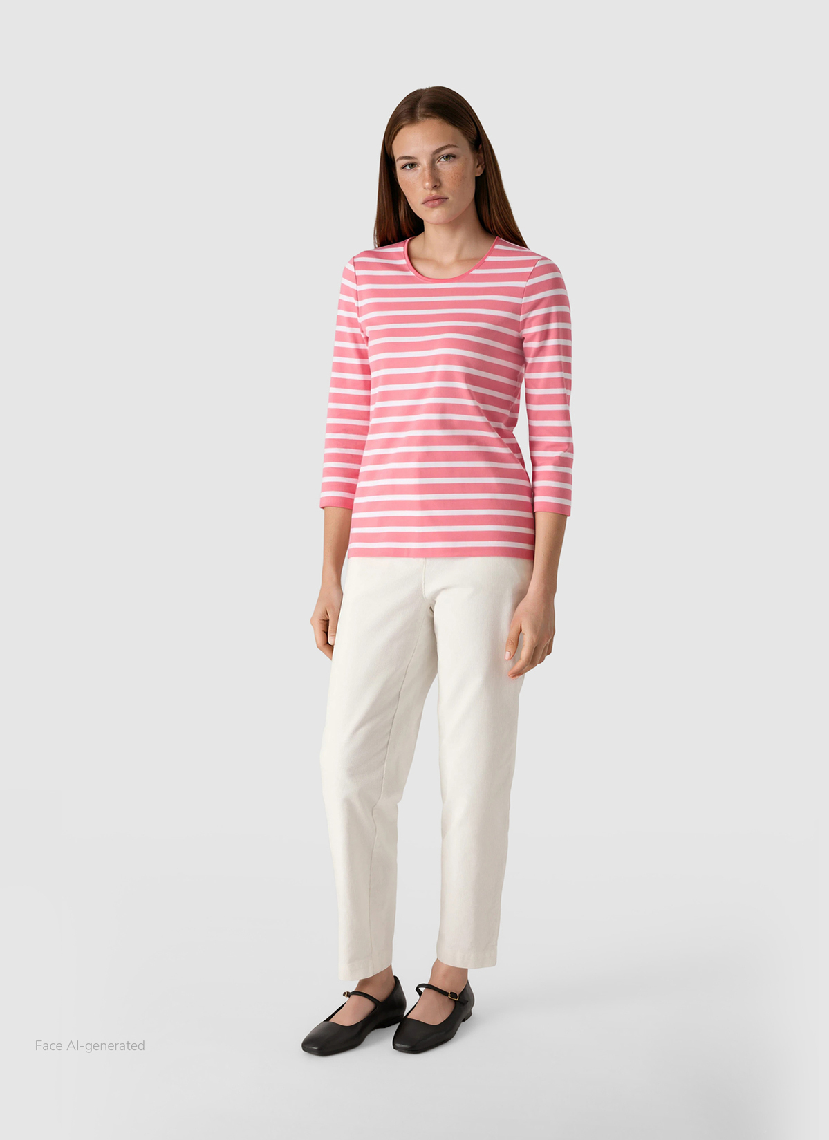 Shirt Rundhals 3/4 Arm, Desert Rose Detailansicht 2