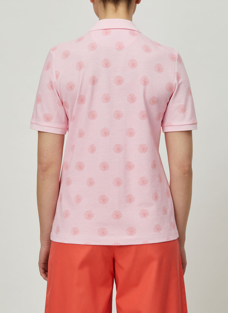 Poloshirt, Pinkish Blossom Rückansicht