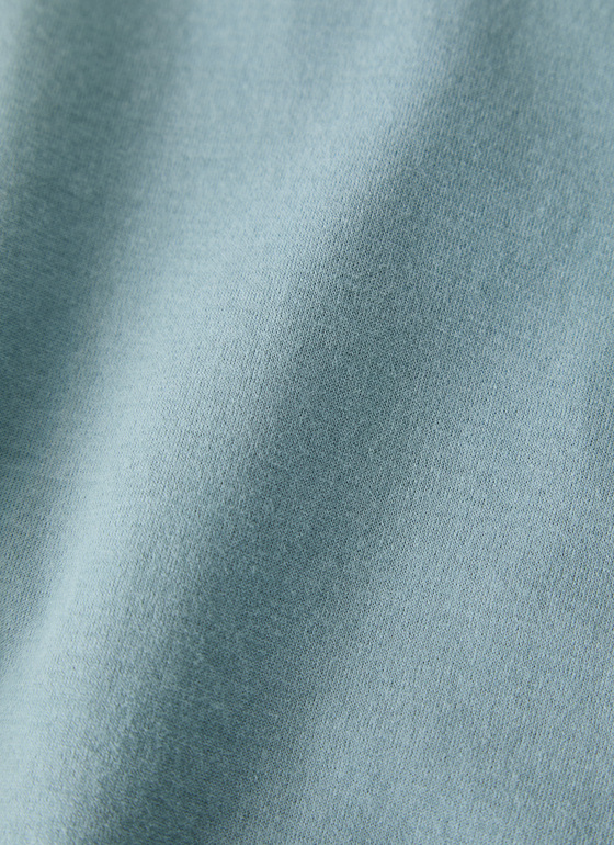 Longsleeve Rundhals 3/4 Arm Lake Blue Frontansicht