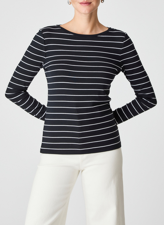 Longsleeve 1/1 Arm Black Frontansicht