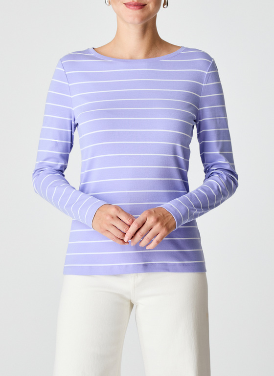 Longsleeve 1/1 Arm Frosted Lavender Frontansicht