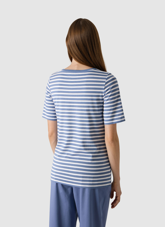 T-Shirt Rundhals 1/2 Arm Blue Horizon Frontansicht