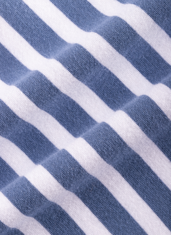 T-Shirt Rundhals 1/2 Arm Blue Horizon Frontansicht