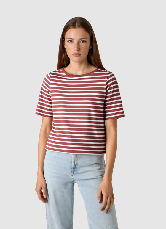 T-Shirt Rundhals 1/2 Arm Red Pear Frontansicht