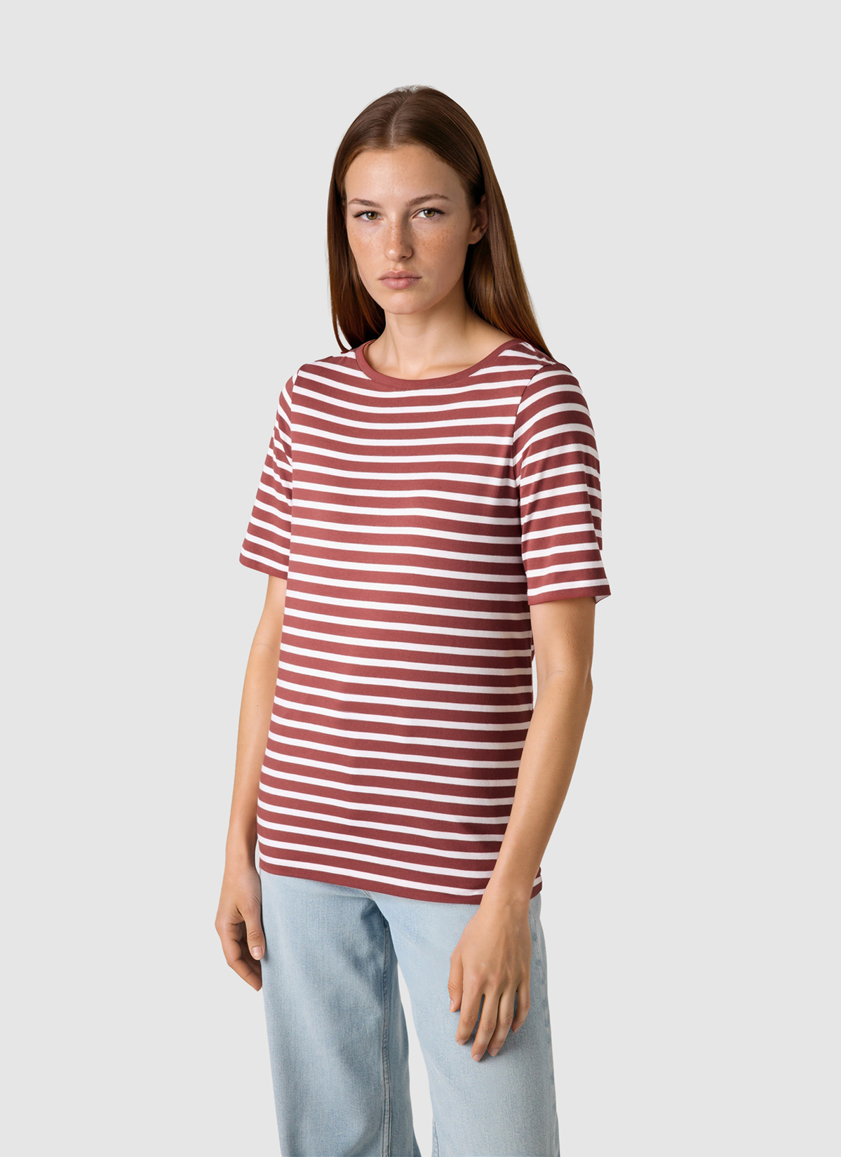 T-Shirt Rundhals 1/2 Arm, Red Pear Detailansicht 2