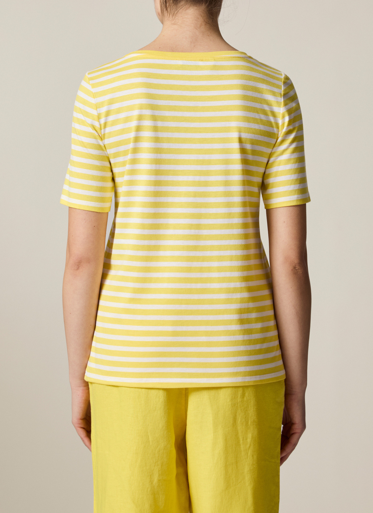 T-Shirt Rundhals 1/2 Arm, Lemon Zest Rückansicht