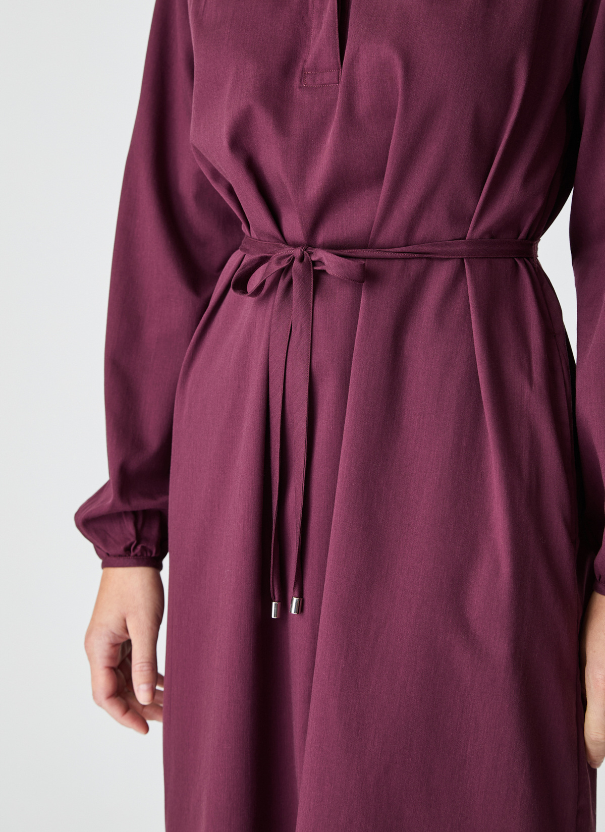 Kleid, Oxid Red Detailansicht 2