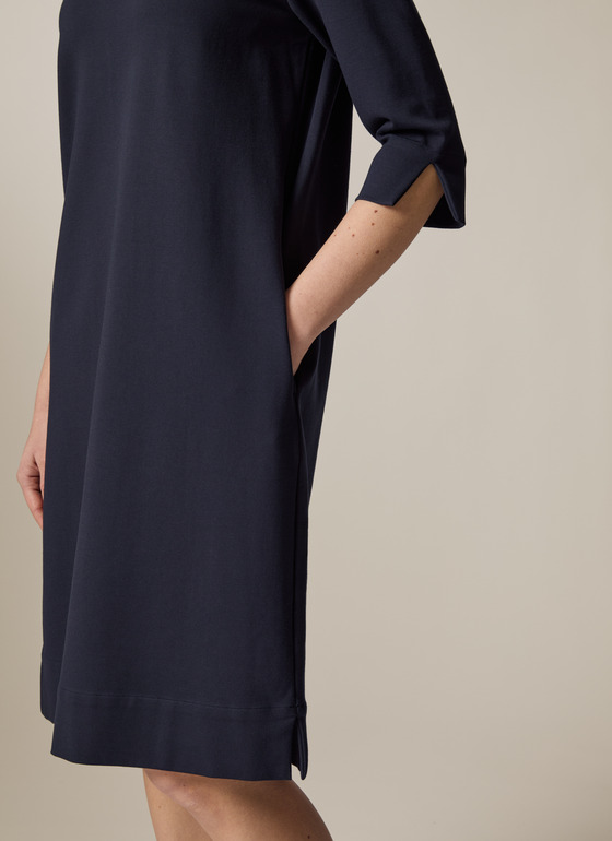 Kleid Navy Frontansicht