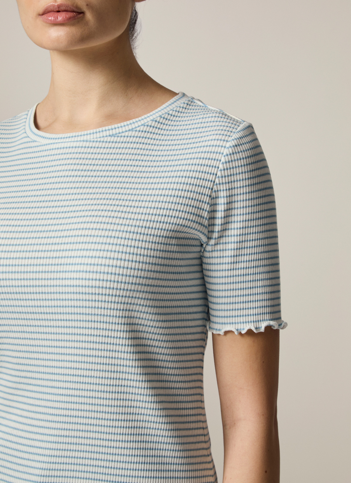 T-Shirt Rundhals 1/2 Arm, Sea Foam Detailansicht 2