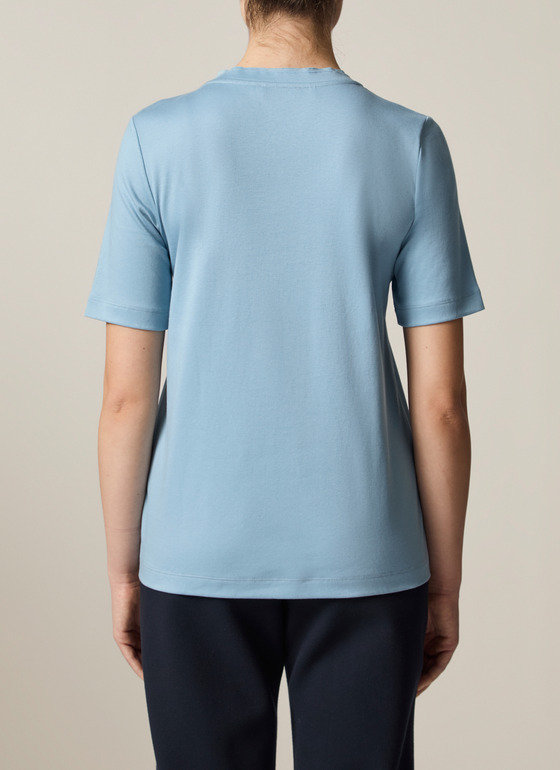 T-Shirt V-Neck 1/2 Arm Sea Foam Frontansicht