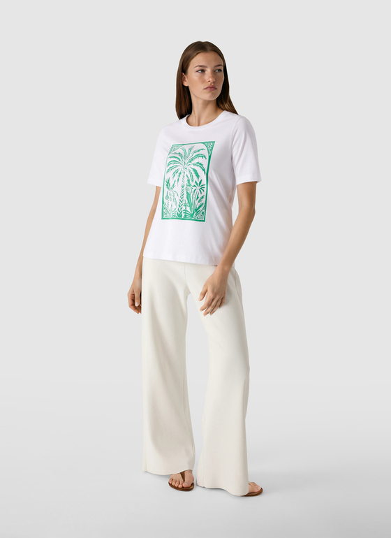 T-Shirt Rundhals 1/2 Arm Jade Green Frontansicht