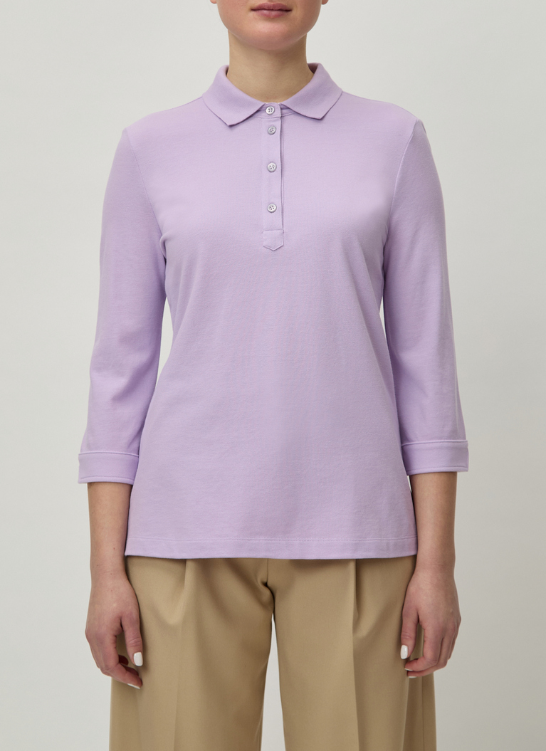 Poloshirt, Soft Lavender Detailansicht 1