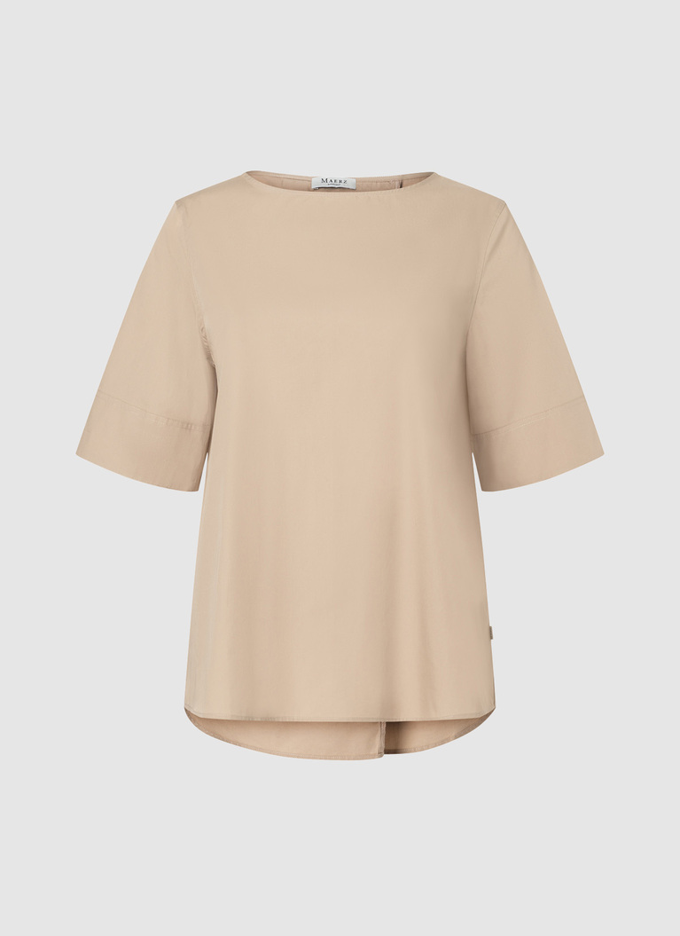 Bluse 1/2 Arm, Beach Brown Frontansicht