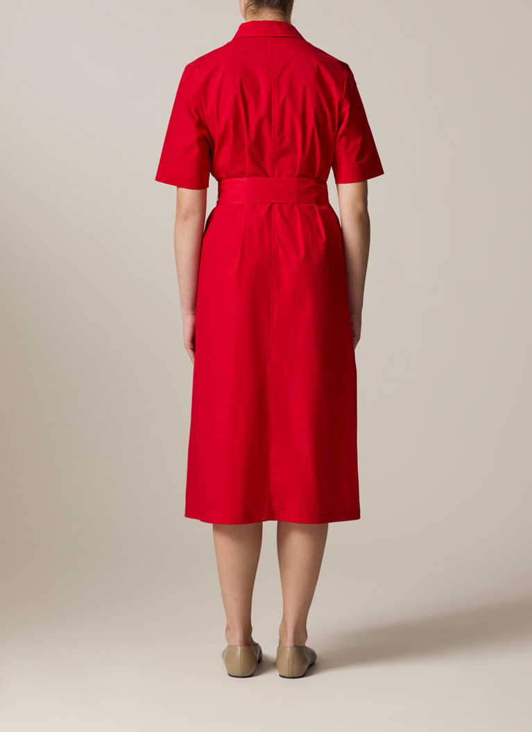 Kleid, Lychee Red Rückansicht