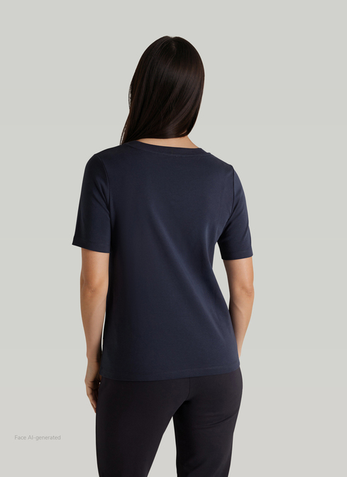 T-Shirt Rundhals 1/2 Arm width=