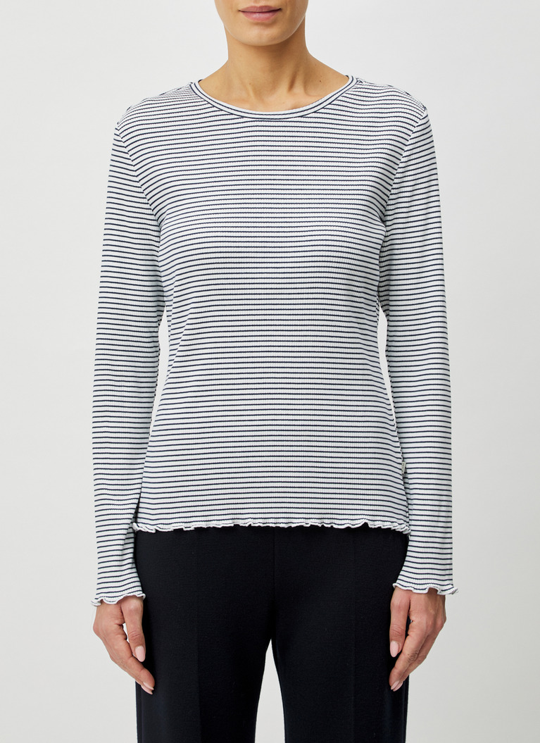 Longsleeve 1/1 Arm, Navy Frontansicht