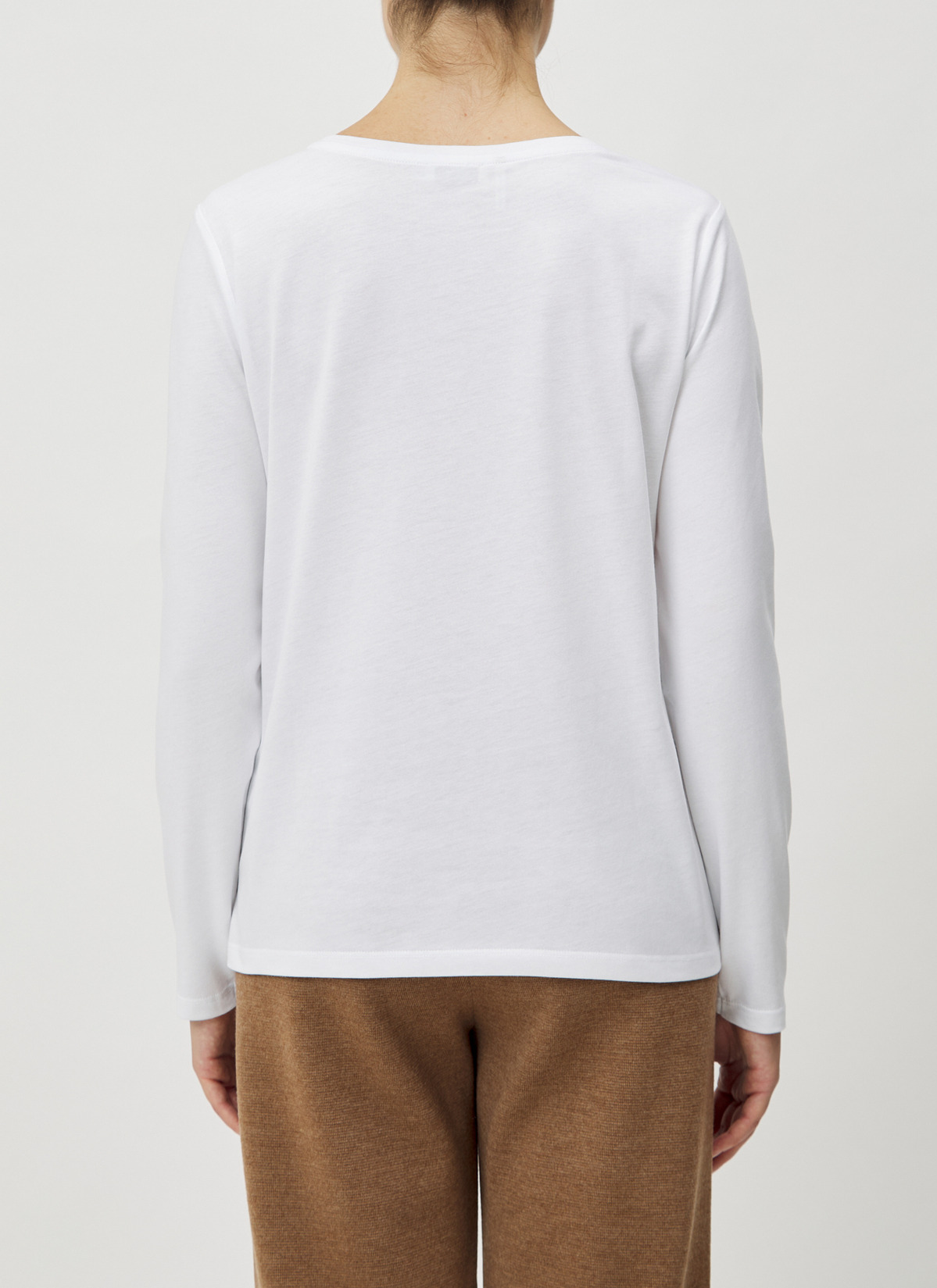 T-Shirt Rundhals 1/2 Arm, Pure White Rückansicht