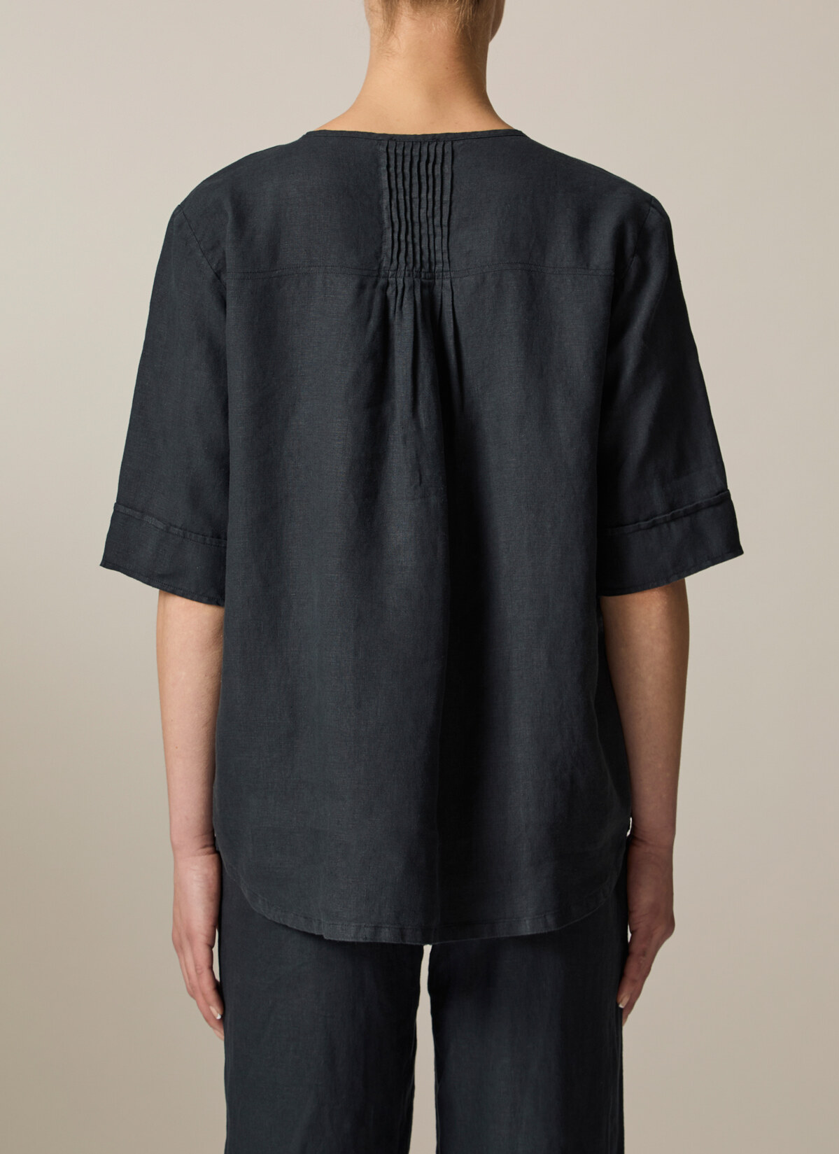 Bluse 1/2 Arm, Black Rückansicht