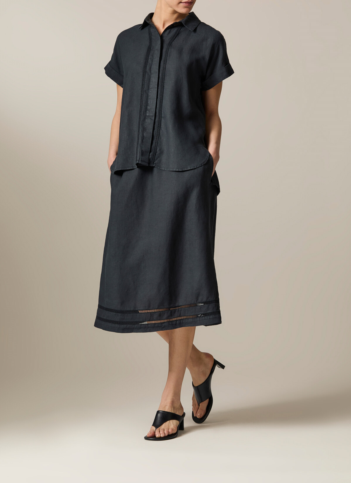 Bluse o. Arm, Black Detailansicht 2