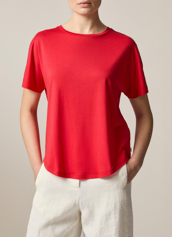 Shirt Polohemd Lychee Red Frontansicht