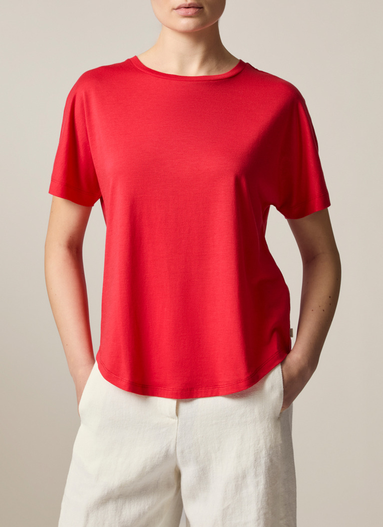 Shirt Polohemd, Lychee Red Frontansicht