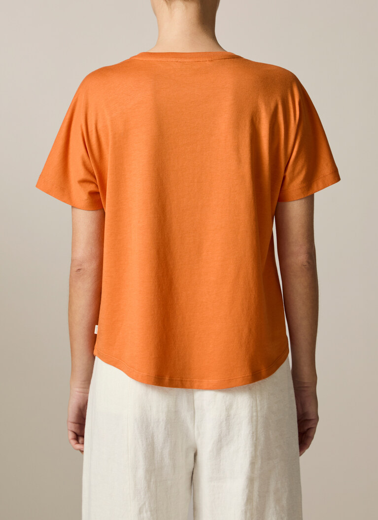 Shirt Polohemd, Mandarin Rückansicht