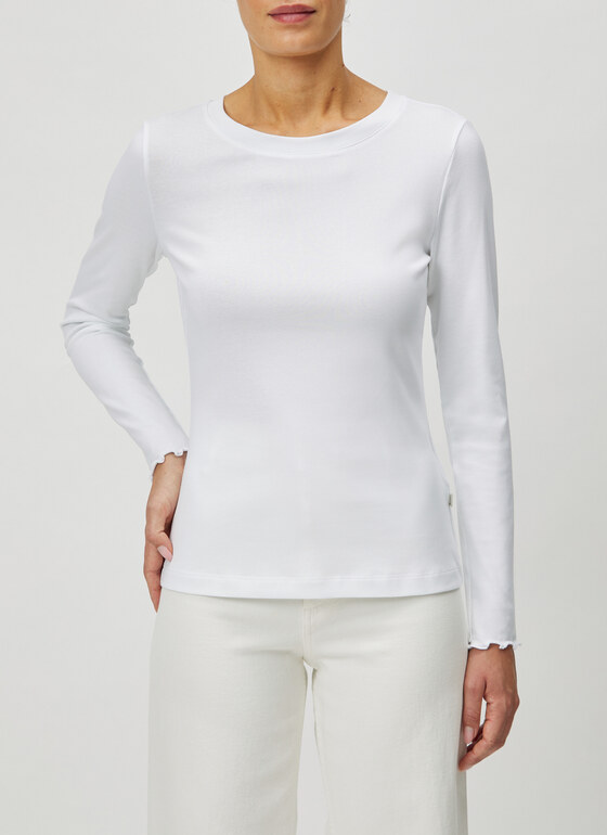 Longsleeve 1/1 Arm Pure White Frontansicht