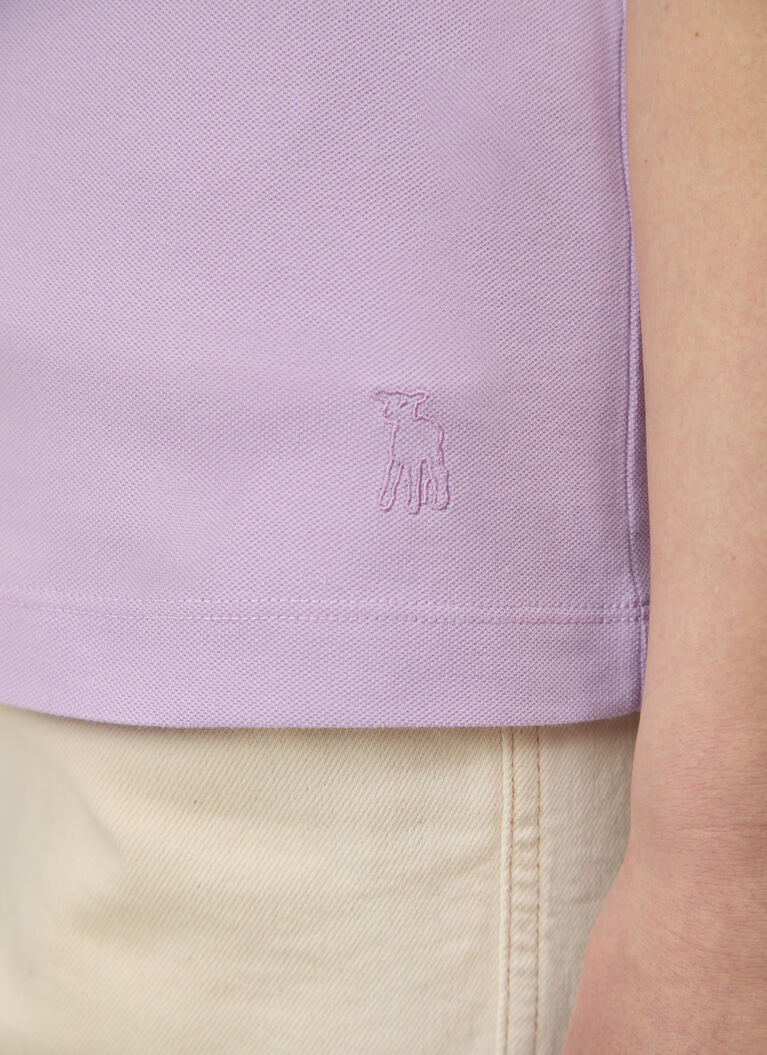 Shirt Polohemd, Knopf 1/2 Arm, Soft Lavender Detailansicht 2