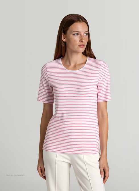 T-Shirt Rundhals 1/2 Arm width=