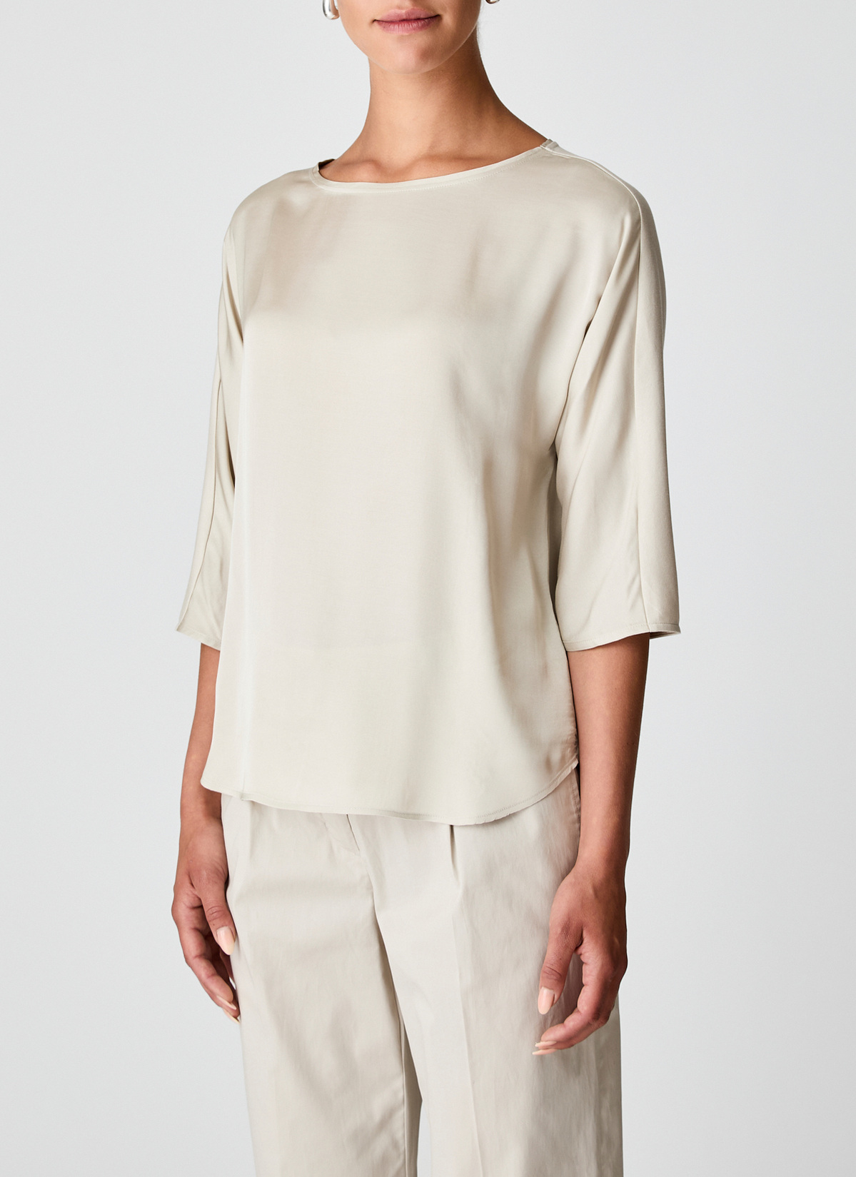 Bluse 3/4 Arm, Pearl Frontansicht