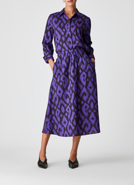 Bluse 1/1 Arm Dark Espresso Frontansicht