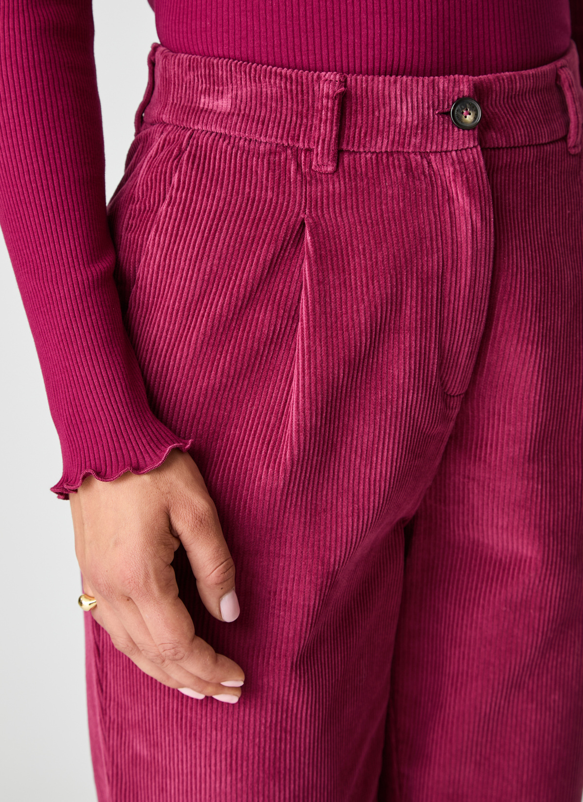 Hose, Bordeaux Detailansicht 1