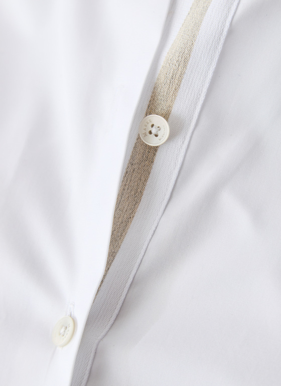 Bluse 1/1 Arm Pure White Frontansicht