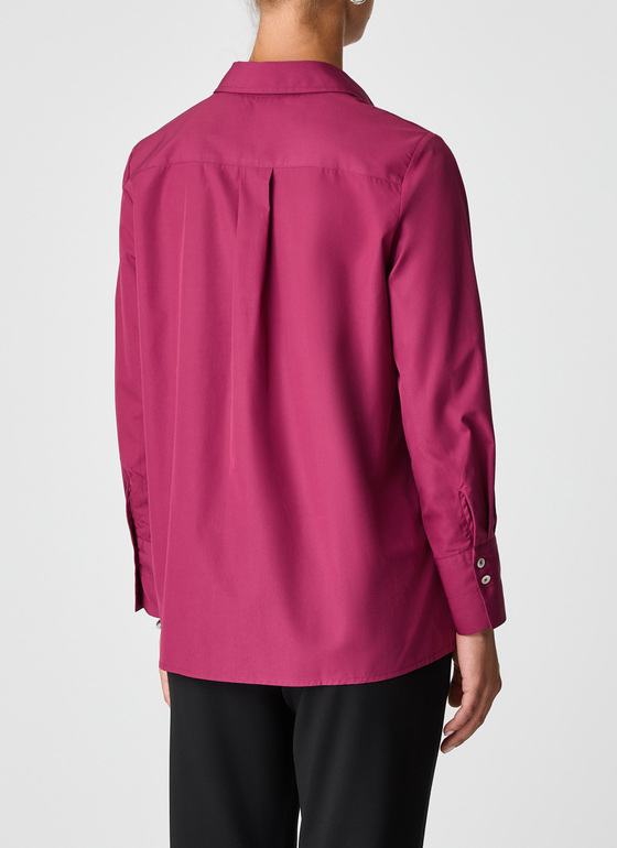 Bluse 1/1 Arm Bordeaux Frontansicht