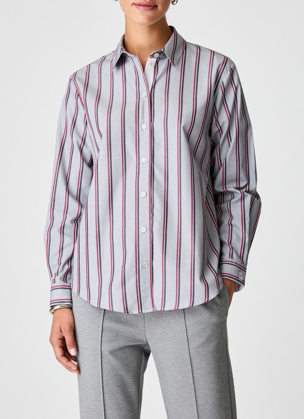 Bluse 1/1 Arm, Black Frontansicht