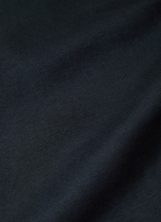 Longsleeve Rundhals 3/4 Arm Black Frontansicht