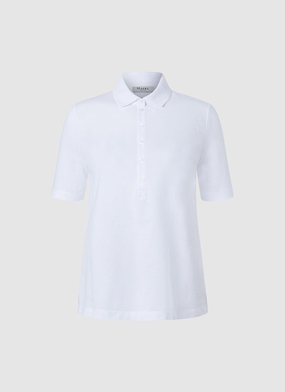 Bluse 1/1 Arm Pure White Frontansicht