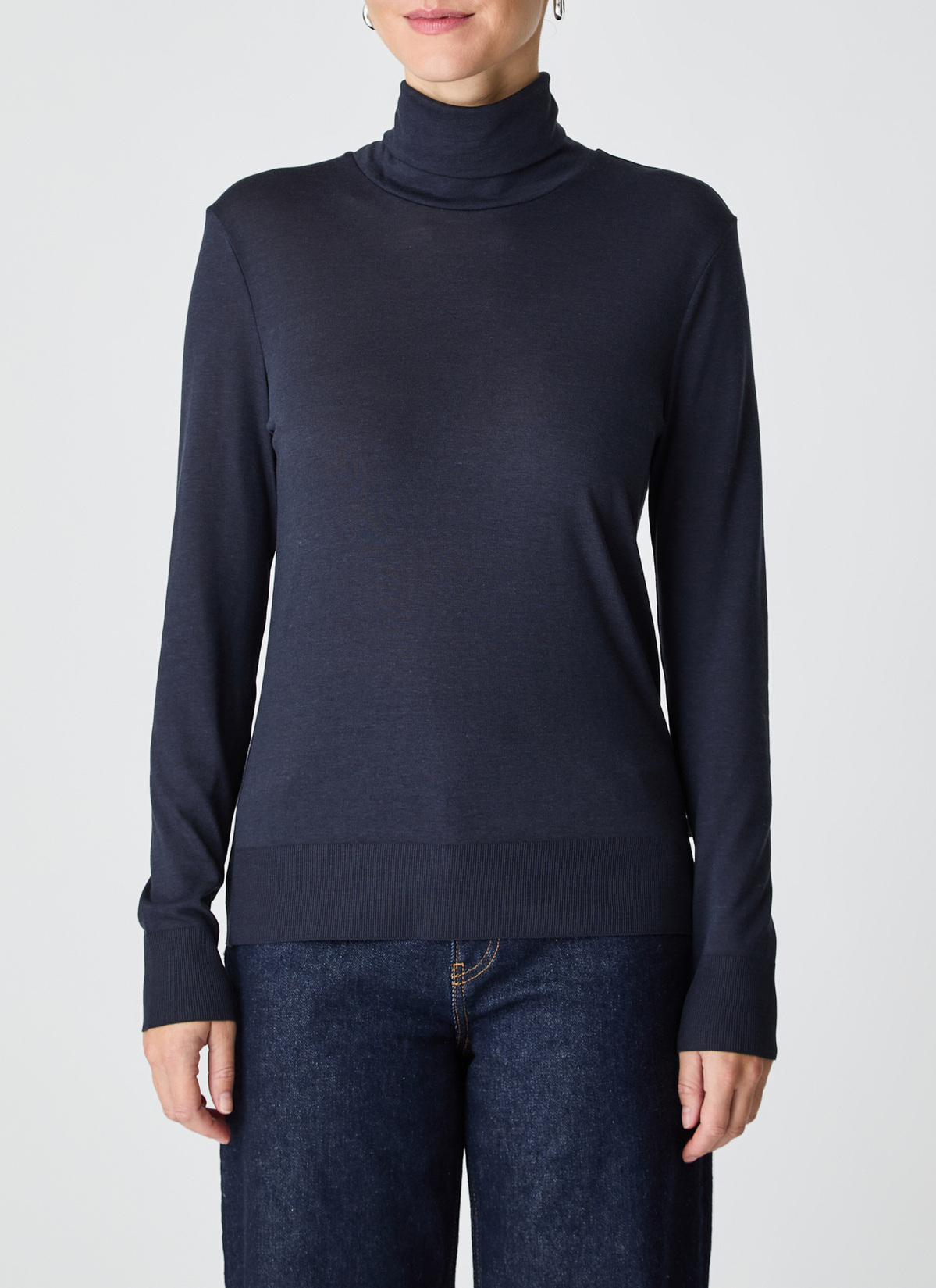 Longsleeve 1/1 Arm, Navy Frontansicht