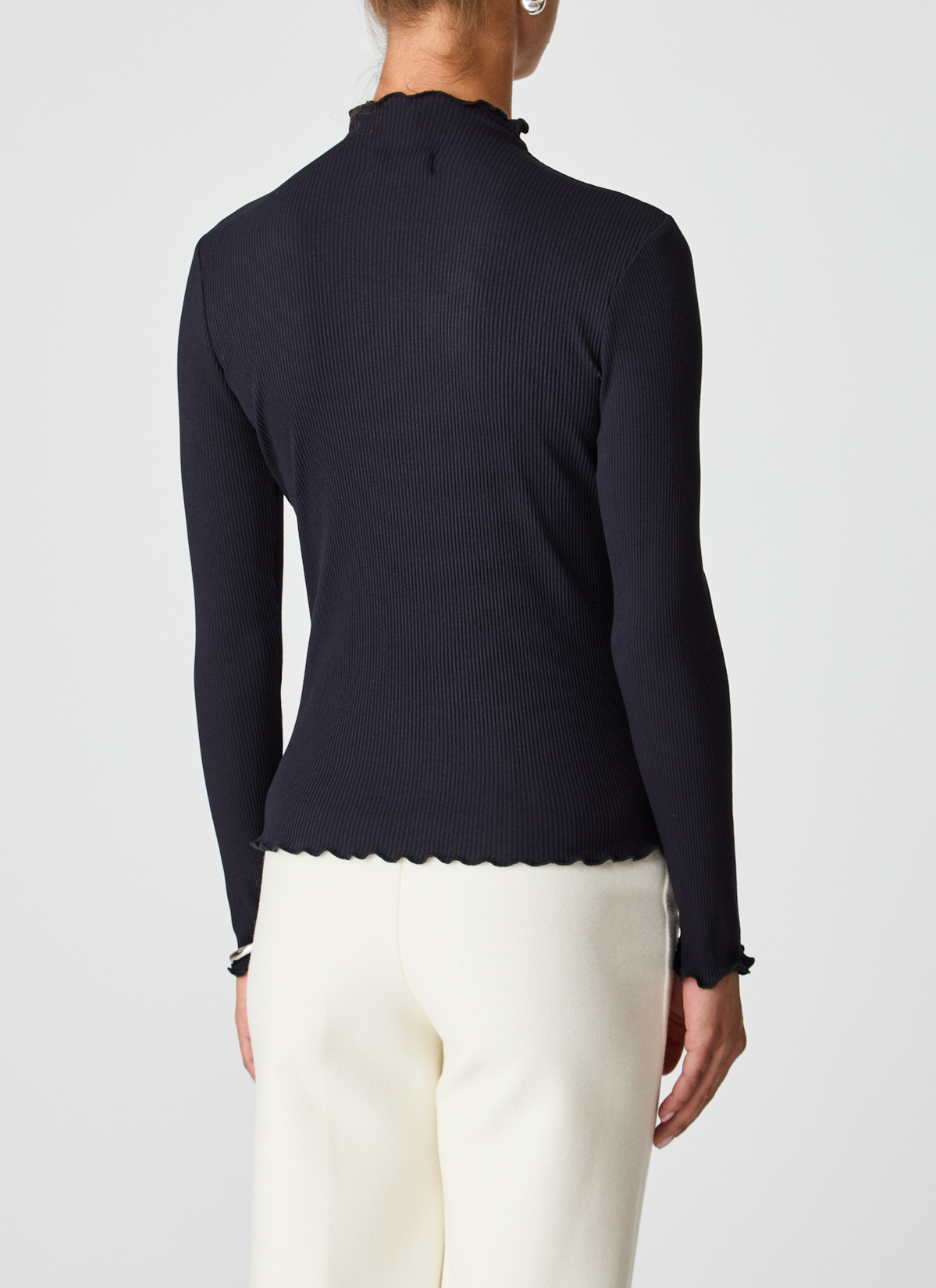 Longsleeve 1/1 Arm, Navy Rückansicht