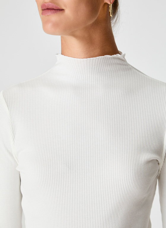 Longsleeve 1/1 Arm New White Frontansicht