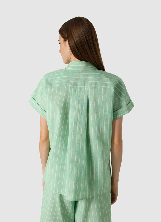 Bluse 1/2 Arm Jade Green Frontansicht