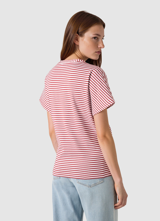 T-Shirt 1/2 Arm Red Pear Frontansicht