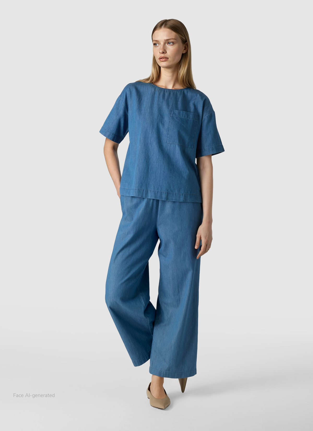 Bluse 1/2 Arm, Endless Sky Detailansicht 2