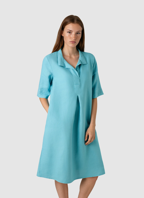 Kleid Delphinium Blue Frontansicht