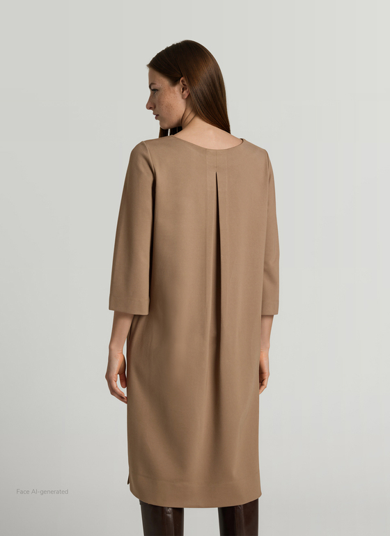 Kleid Nougat Frontansicht
