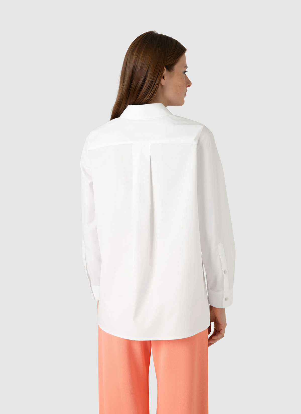 Bluse 1/1 Arm, Pure White Rückansicht