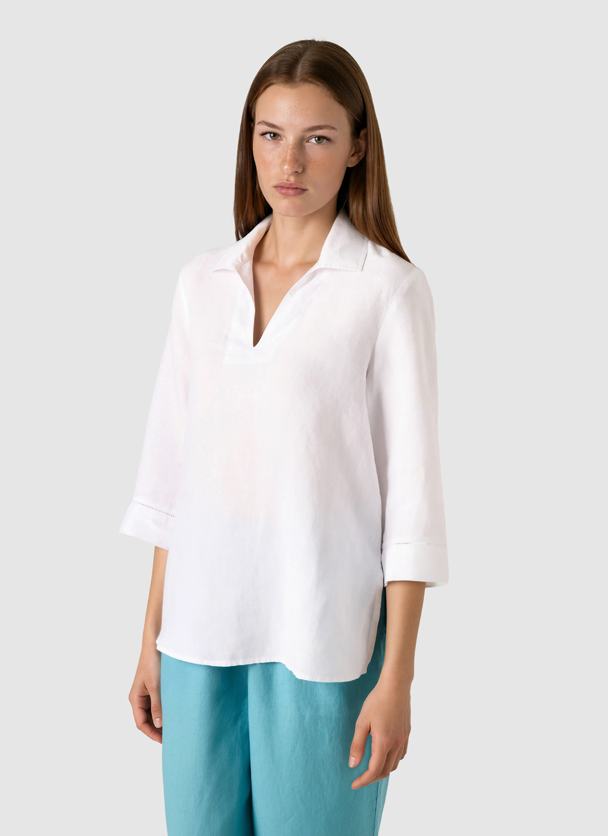 Tunika 1/1 Arm, Pure White Frontansicht