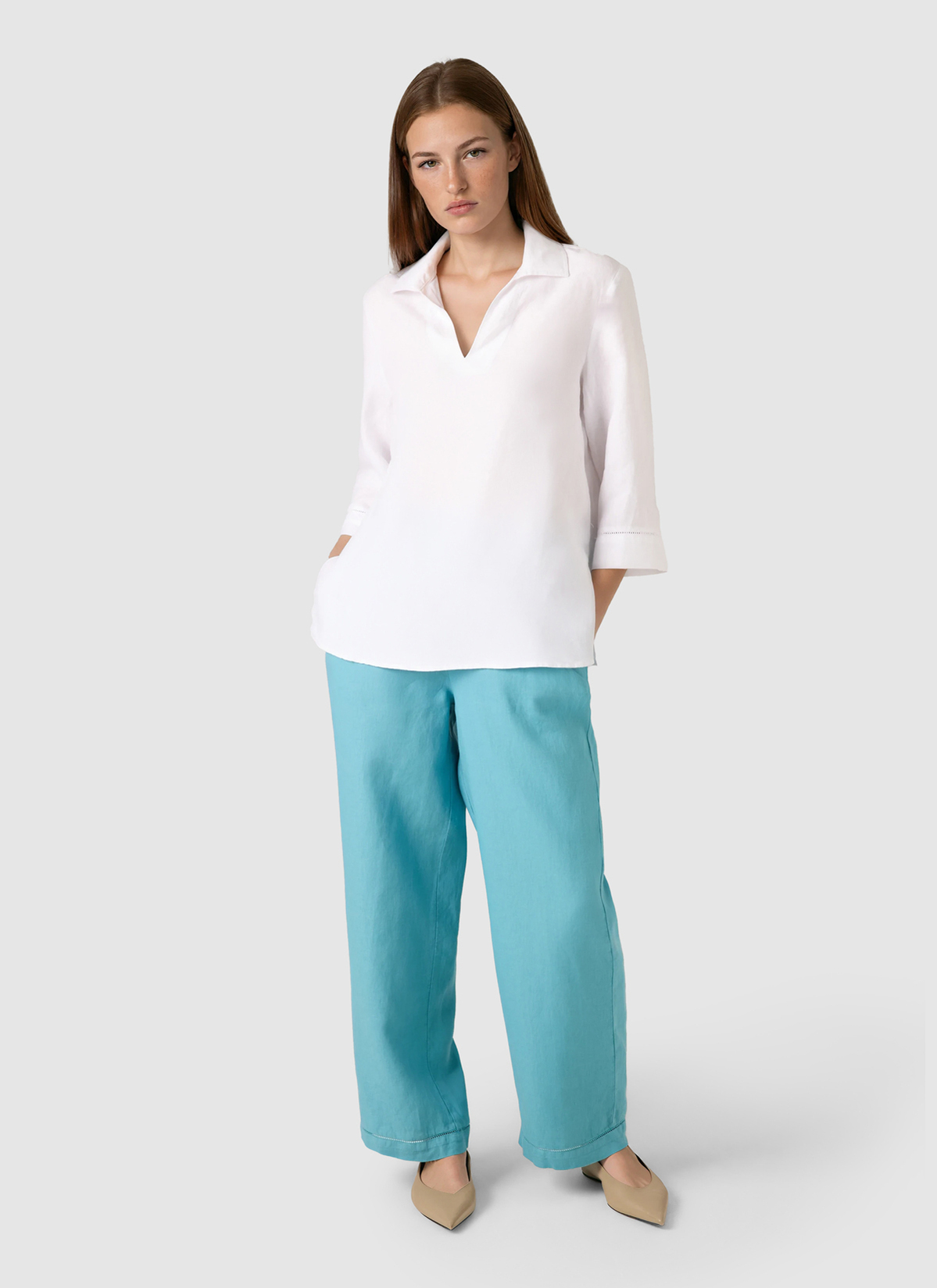 Tunika 1/1 Arm, Pure White Detailansicht 2