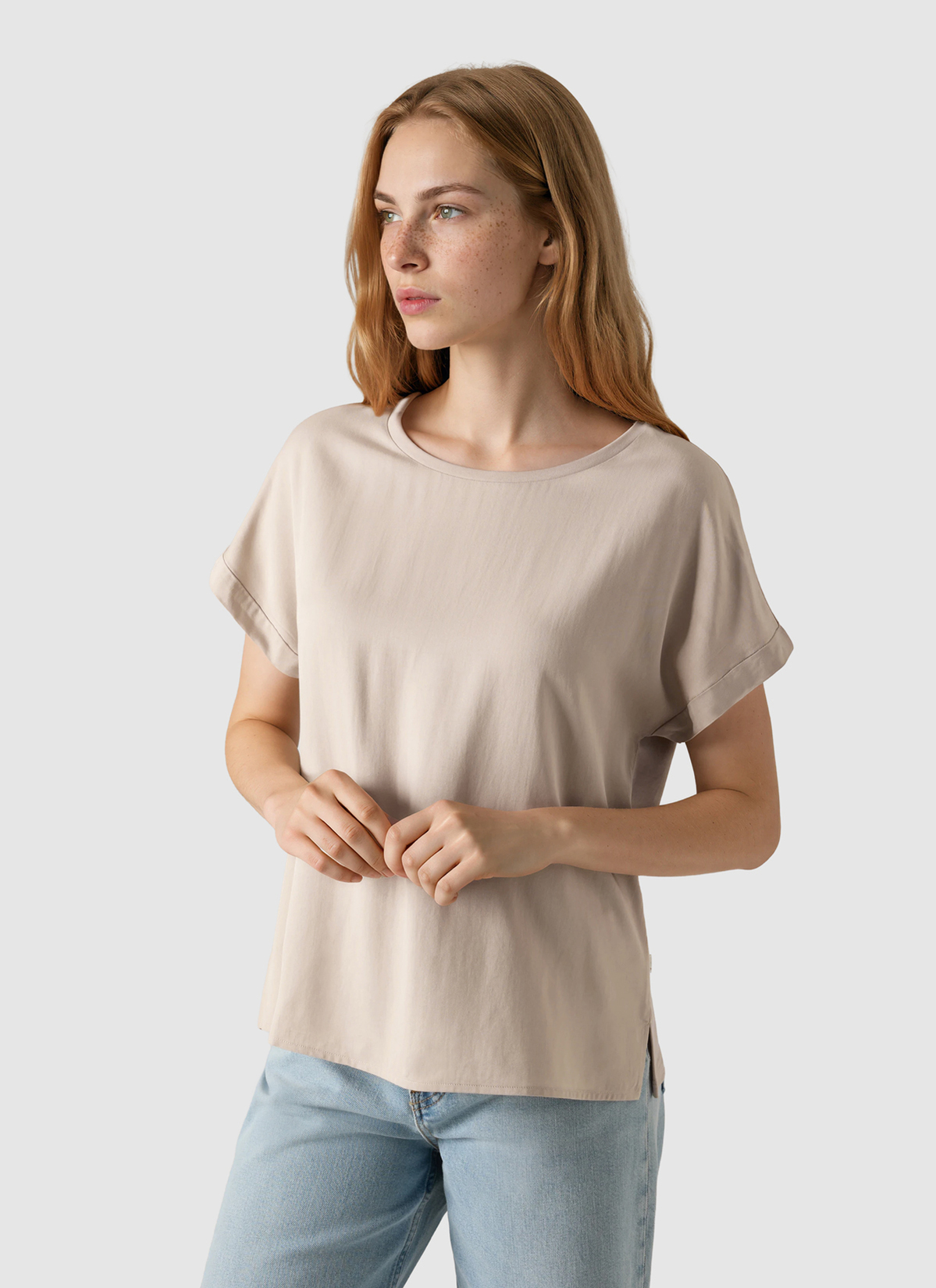Bluse 1/2 Arm, Frappuccino Detailansicht 2